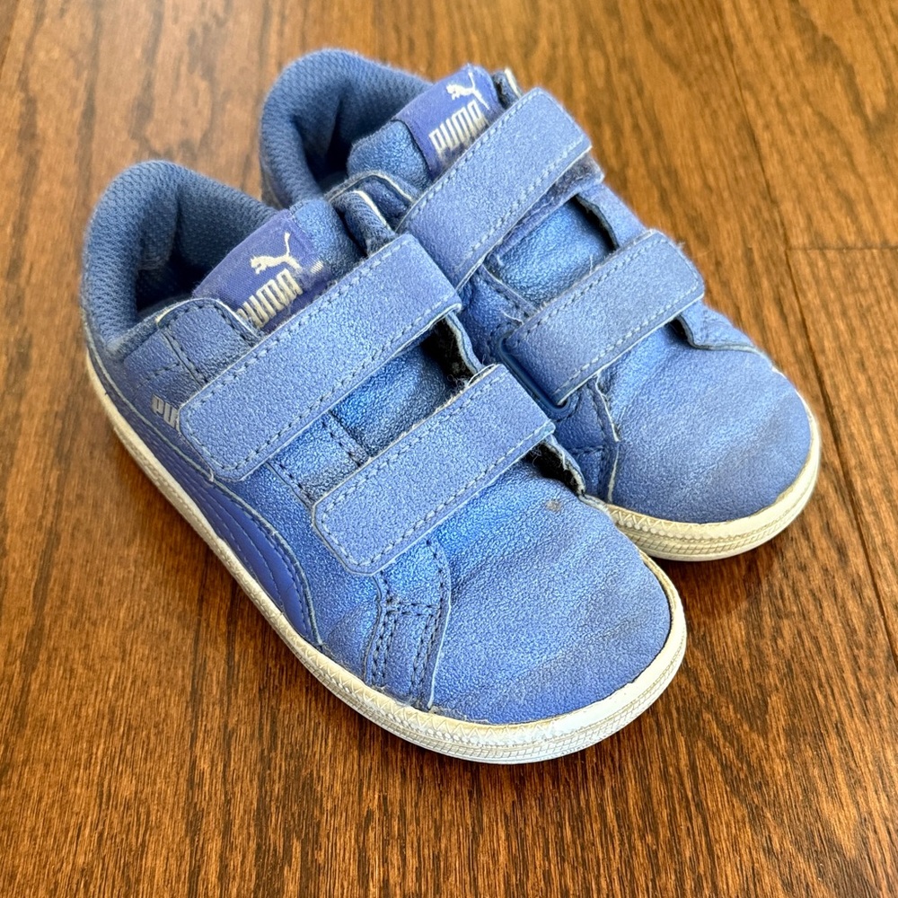 Puma Kids Velcro Blue Sneakers
